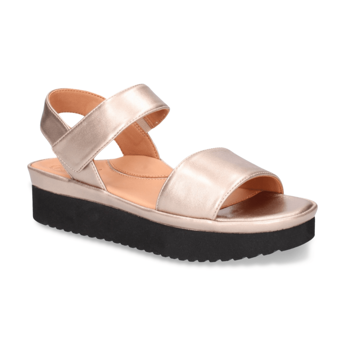L'Amour Des Pieds Women's Abrilla Champagne Met Nappa