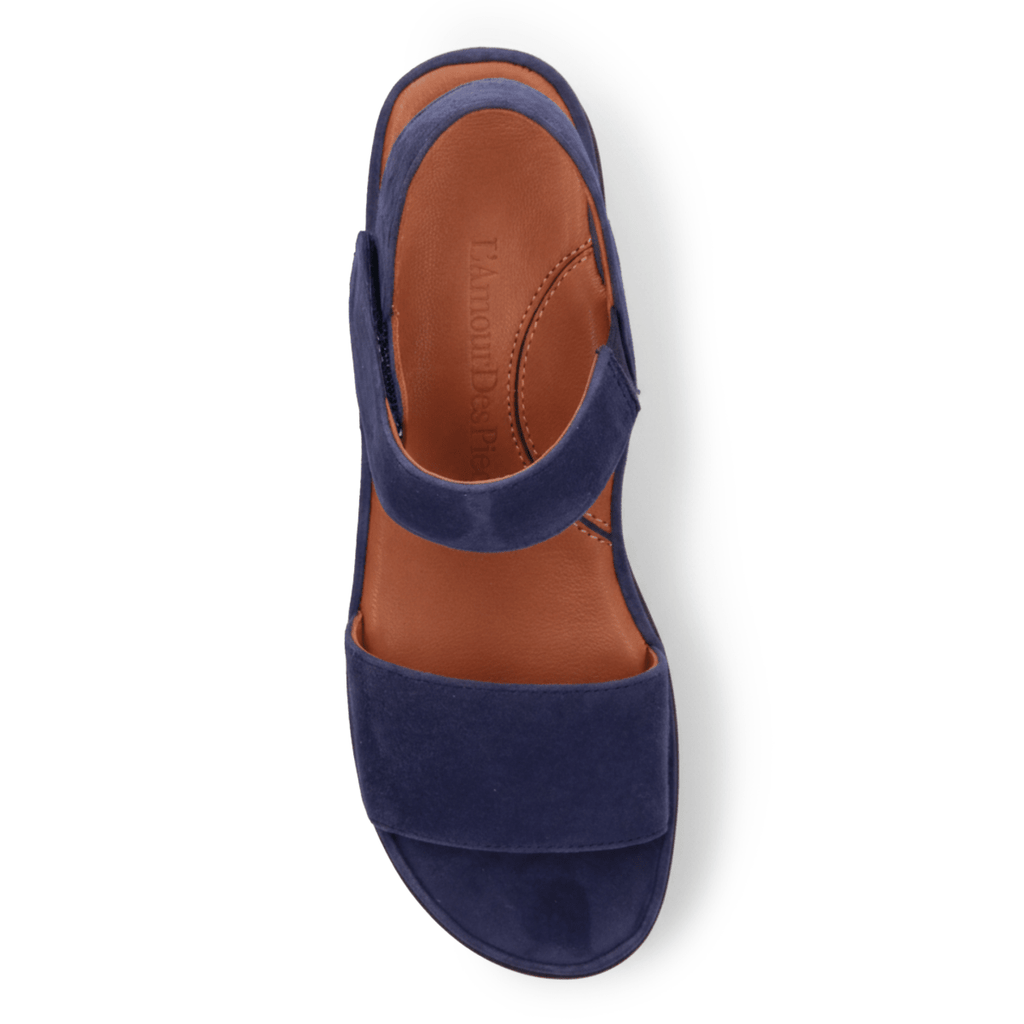 L'Amour Des Pieds Women's Abrilla Navy Kidsuede