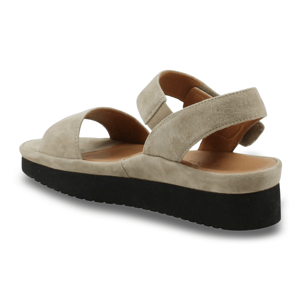L'Amour Des Pieds Women's Abrilla Taupe Suede