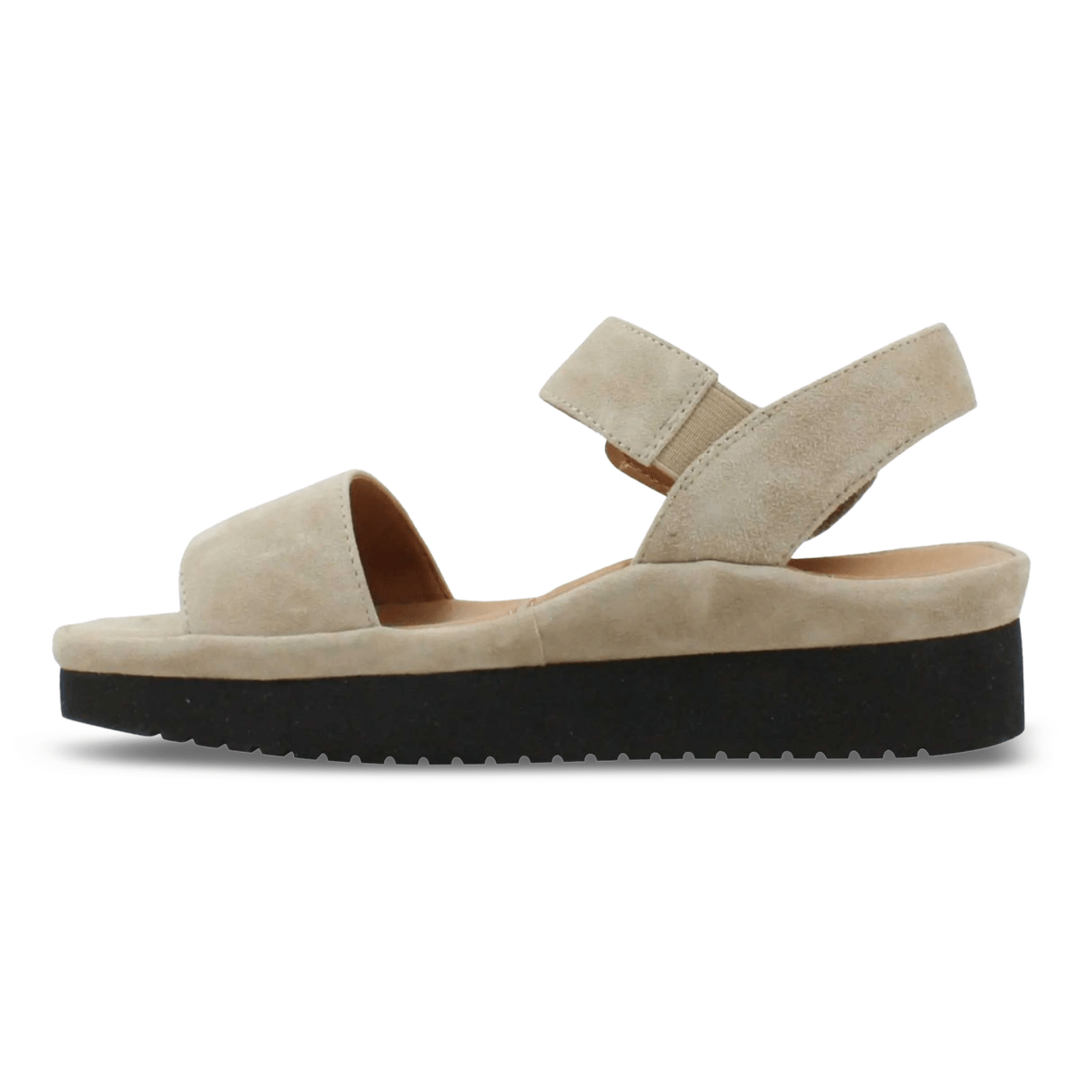 L'Amour Des Pieds Women's Abrilla Taupe Suede