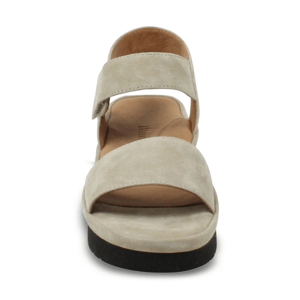 L'Amour Des Pieds Women's Abrilla Taupe Suede