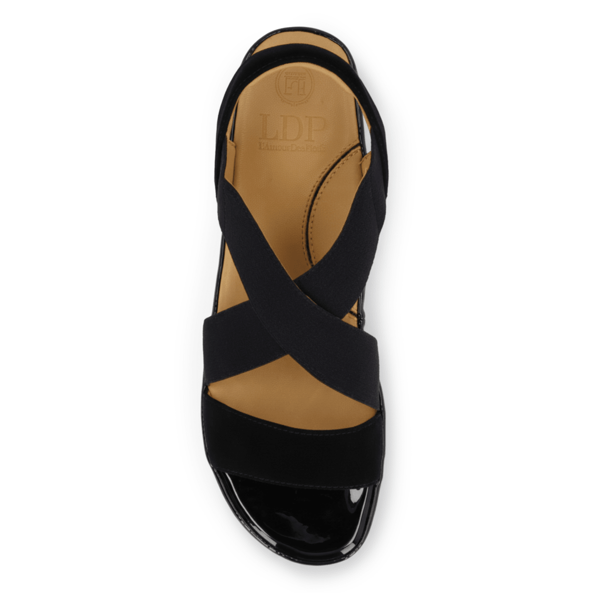 L'Amour Des Pieds Women's Aizling Black Kidsuede/Elastic