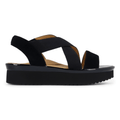 L'Amour Des Pieds Women's Aizling Black Kidsuede/Elastic