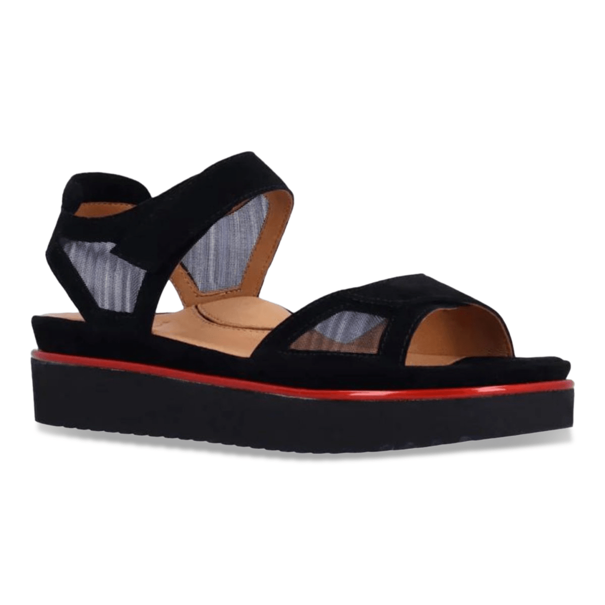 L'Amour Des Pieds Women's Arna Black Suede/Mesh