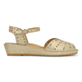 L'Amour Des Pieds Women's Brenn Gold Stardust Suede
