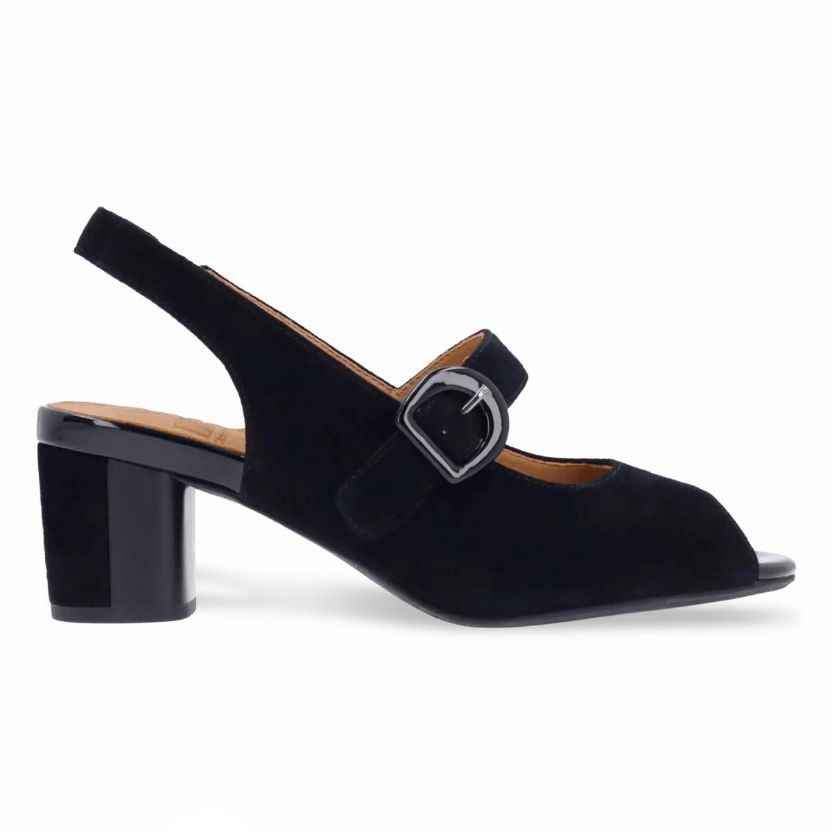 L'Amour Des Pieds Women's Merryn Black Kidsuede