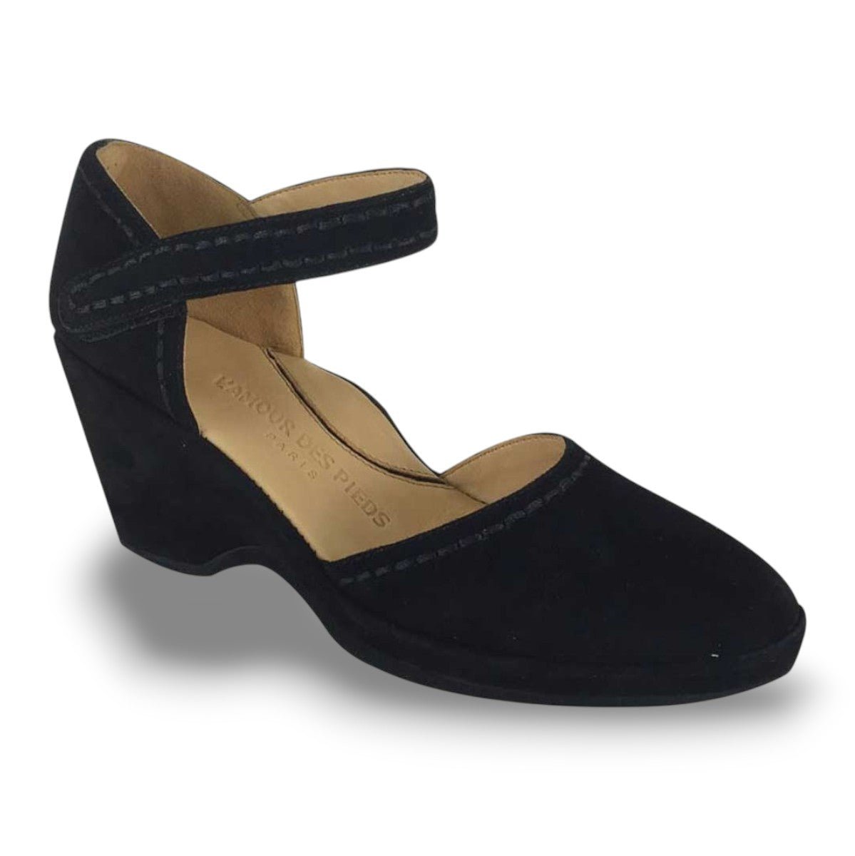 L'Amour Des Pieds Women's Orva Black Suede