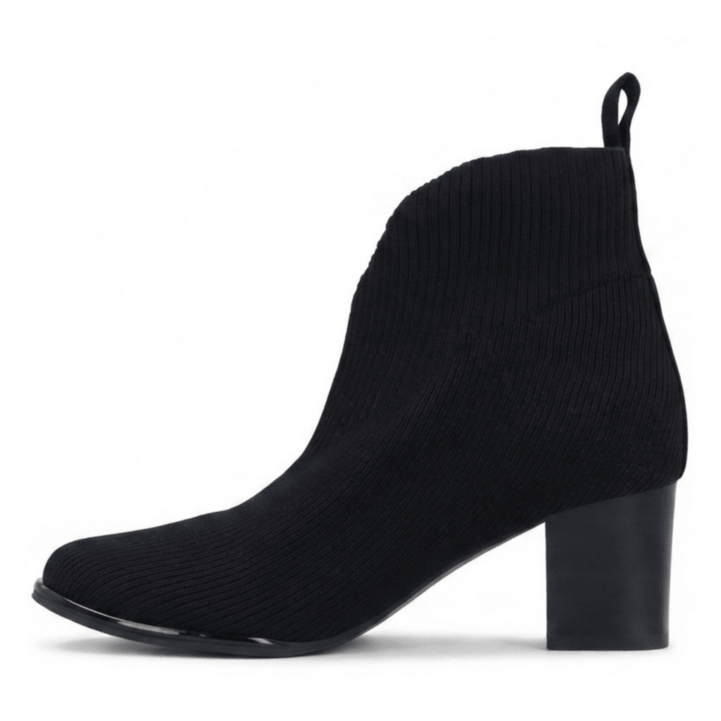 L'Amour Des Pieds Women's Phinn Black Stretch Knit