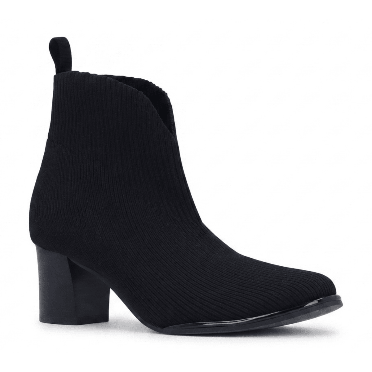 L'Amour Des Pieds Women's Phinn Black Stretch Knit
