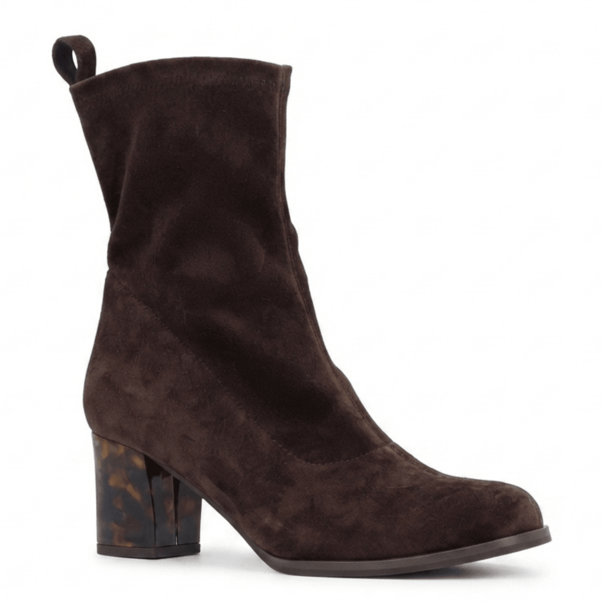 L'Amour Des Pieds Women's Picarus Chocolate Stretch Suede