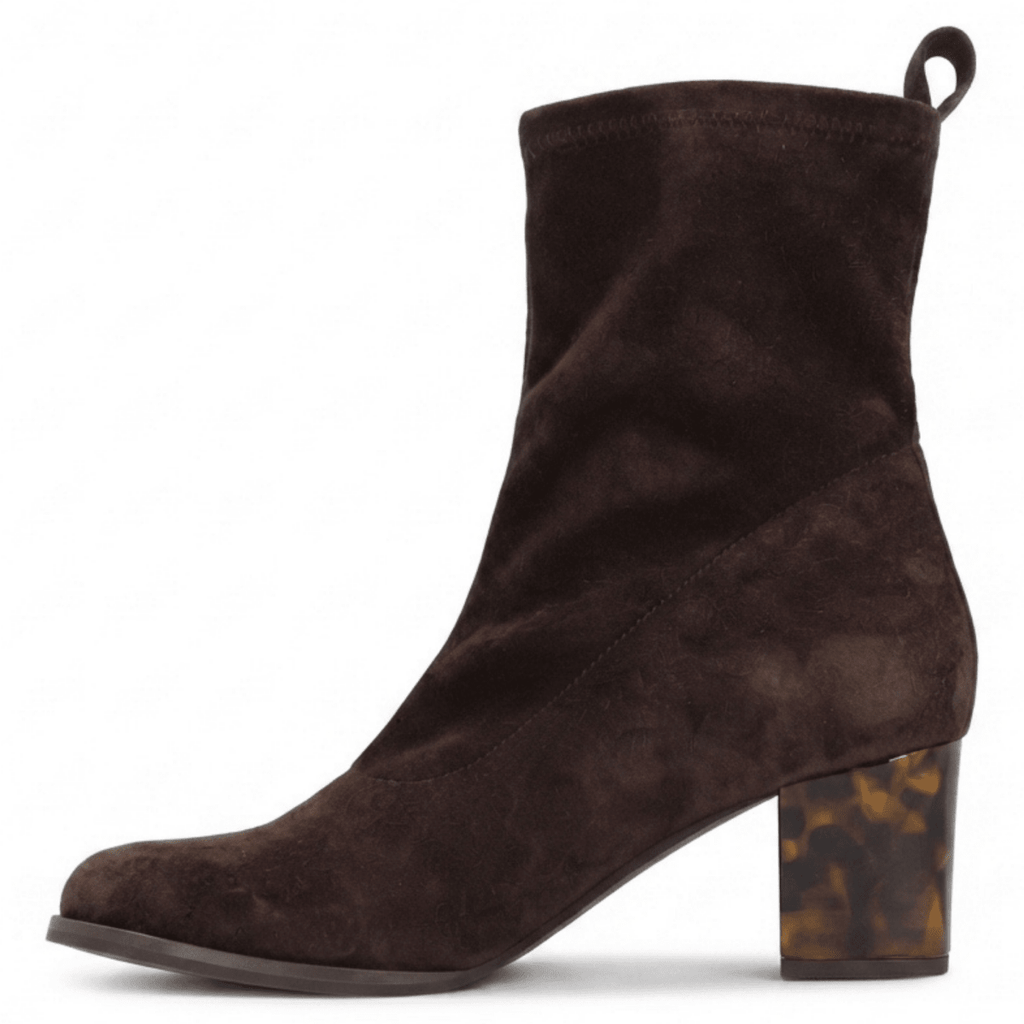 L'Amour Des Pieds Women's Picarus Chocolate Stretch Suede
