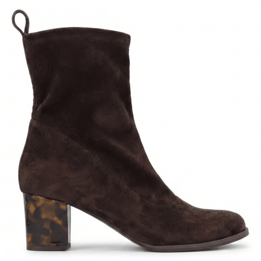 L'Amour Des Pieds Women's Picarus Chocolate Stretch Suede