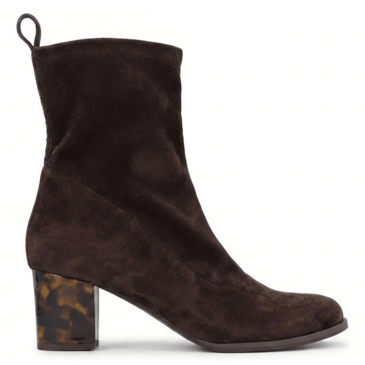 L'Amour Des Pieds Women's Picarus Chocolate Stretch Suede