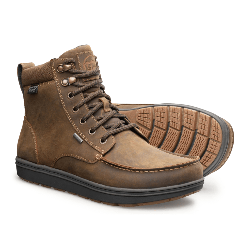 Lems Men's Boulder Boot Grip Dakota Waterproof