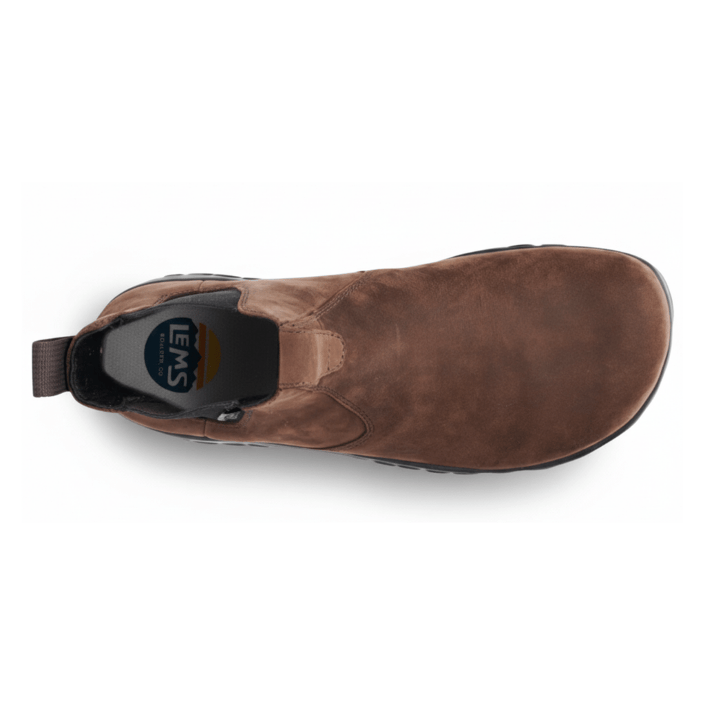Lems Men's Chelsea Boot Espresso Leather Waterproof