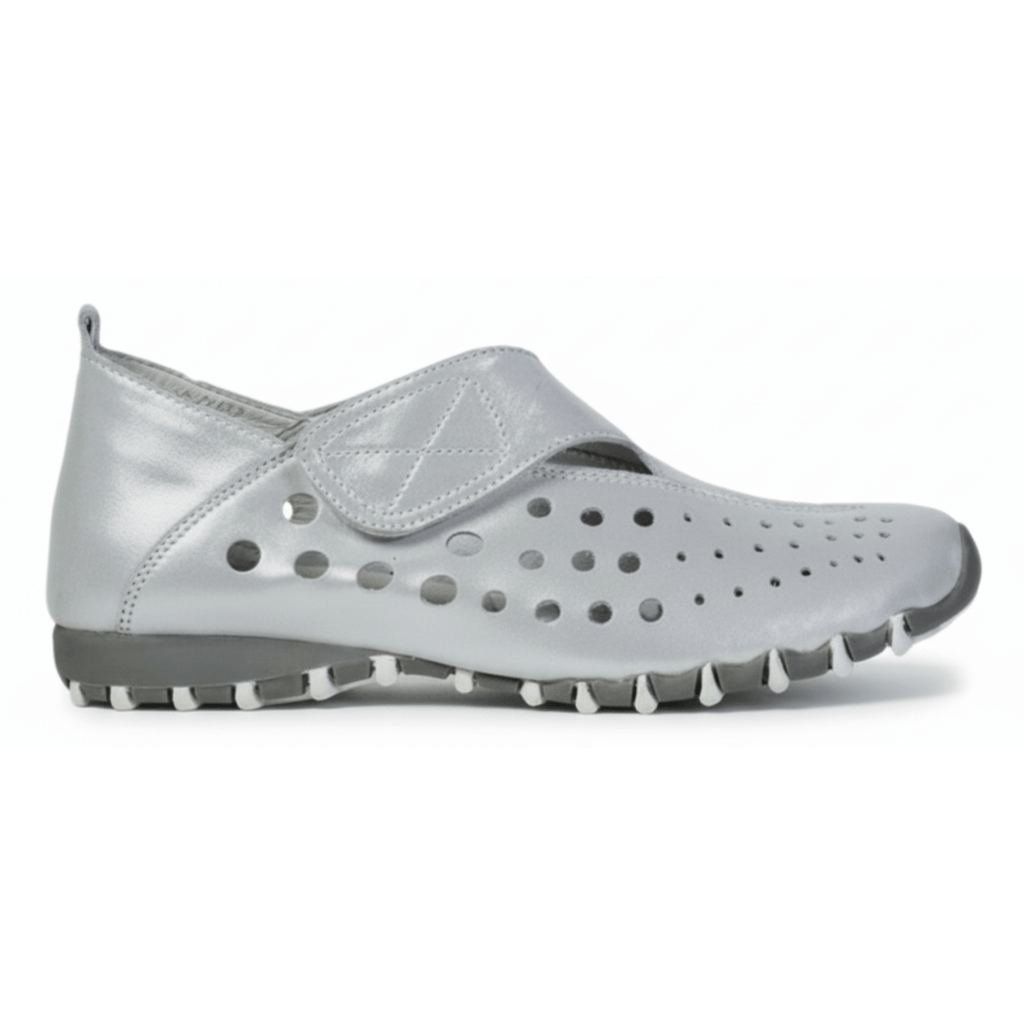 LITFOOT Women's LF9010-3 Silver Leather