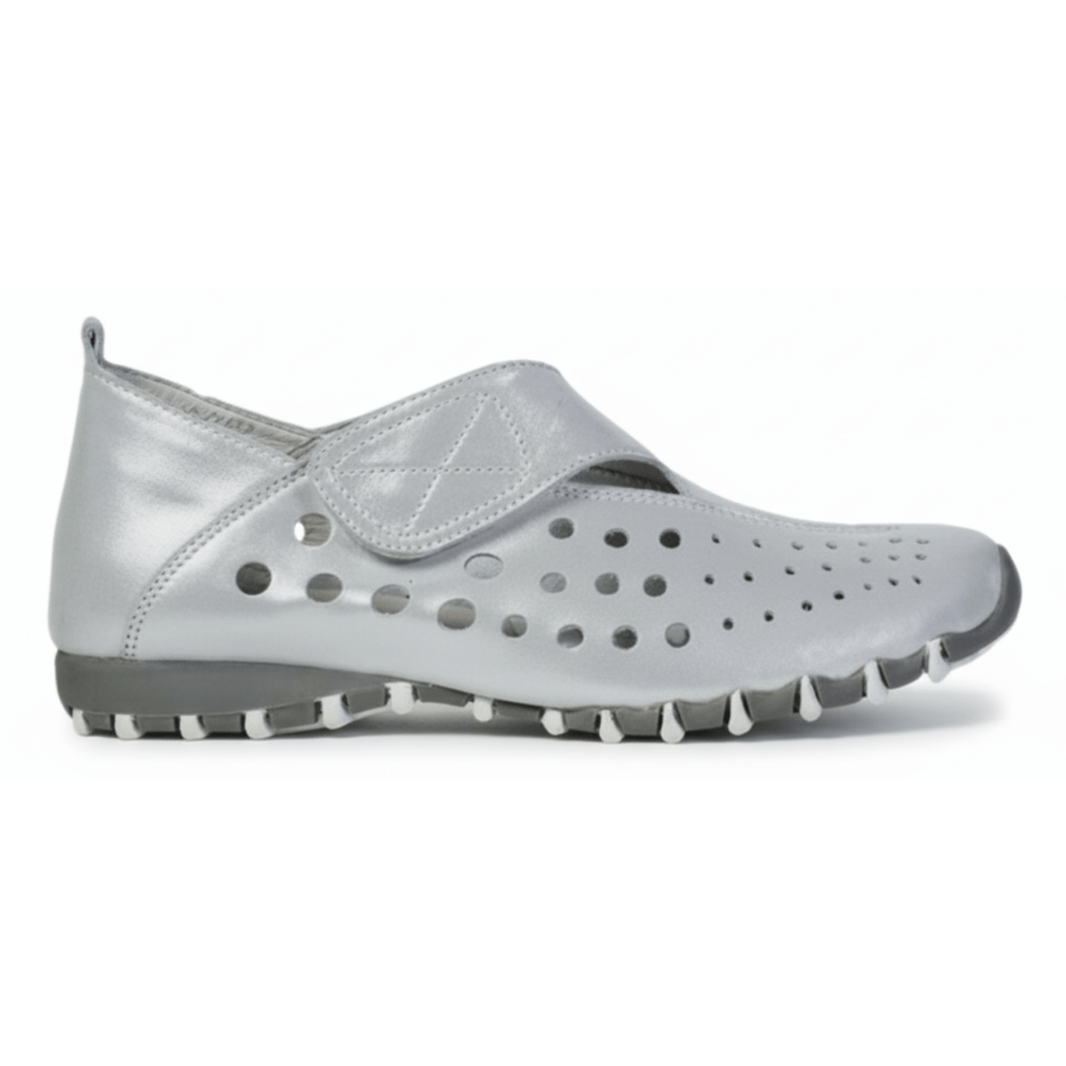 LITFOOT Women's LF9010-3 Silver Leather