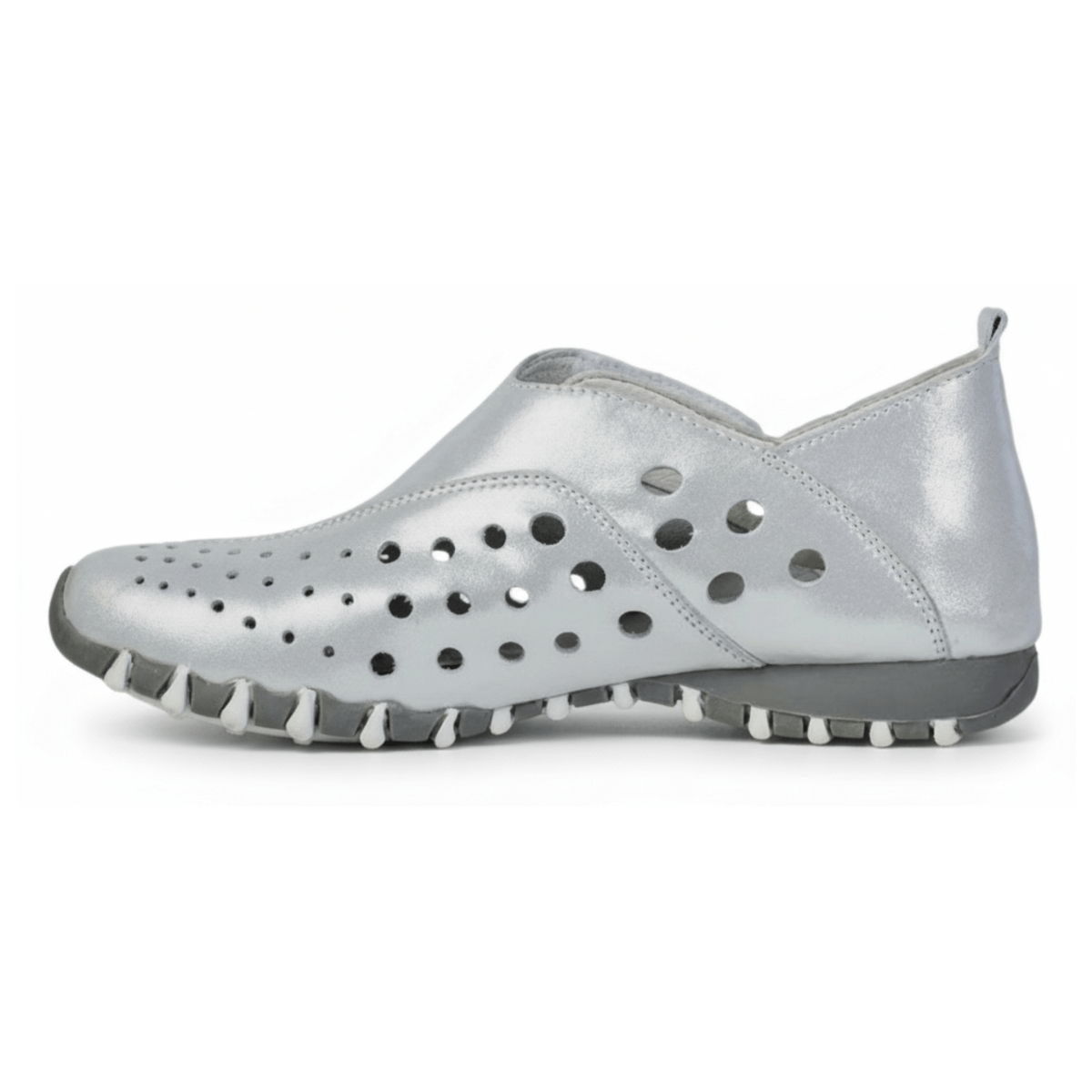 LITFOOT Women's LF9010-3 Silver Leather