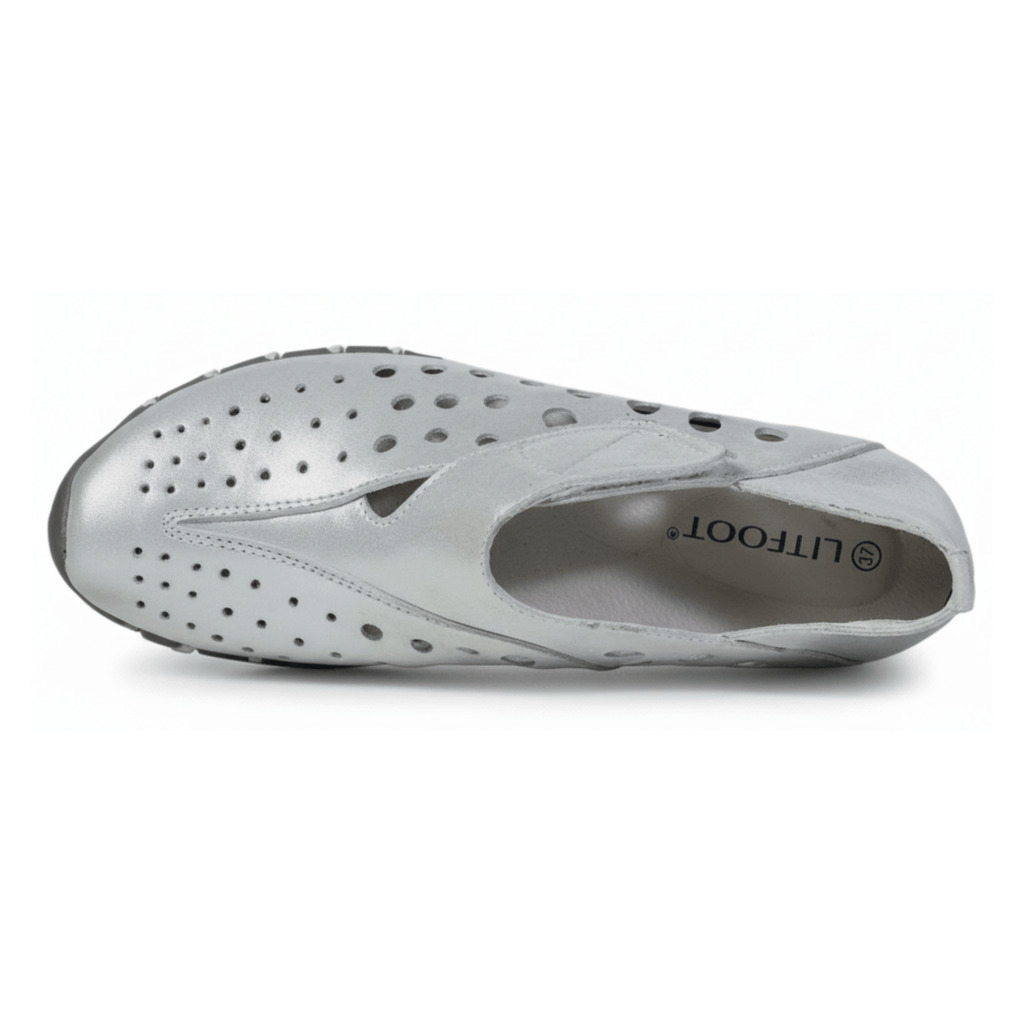 LITFOOT Women's LF9010-3 Silver Leather
