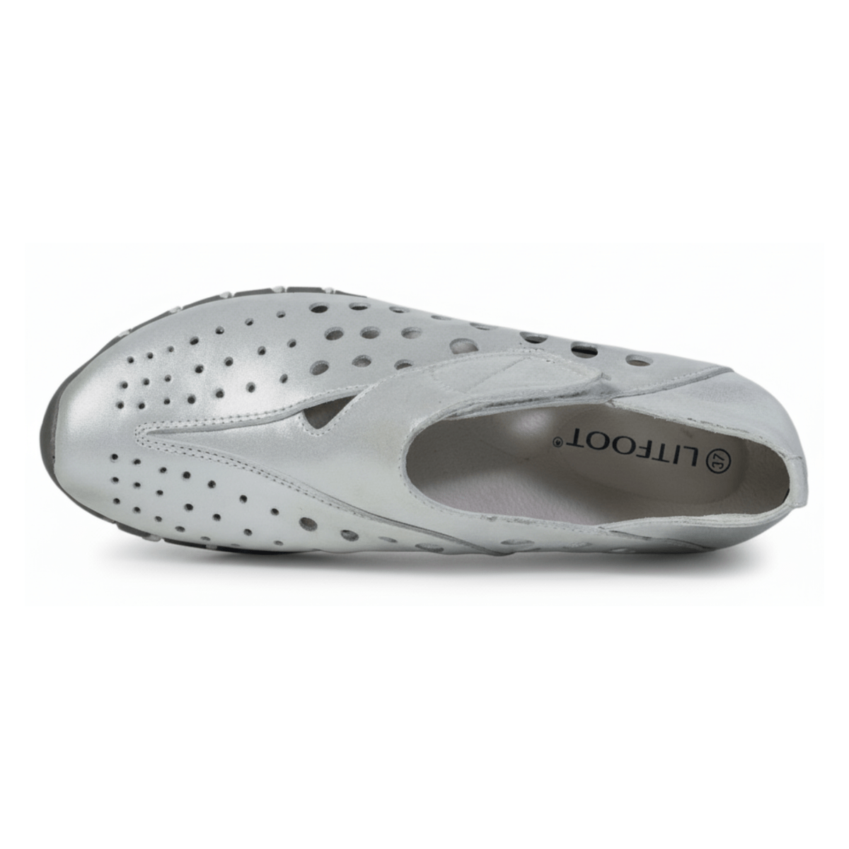 LITFOOT Women's LF9010-3 Silver Leather