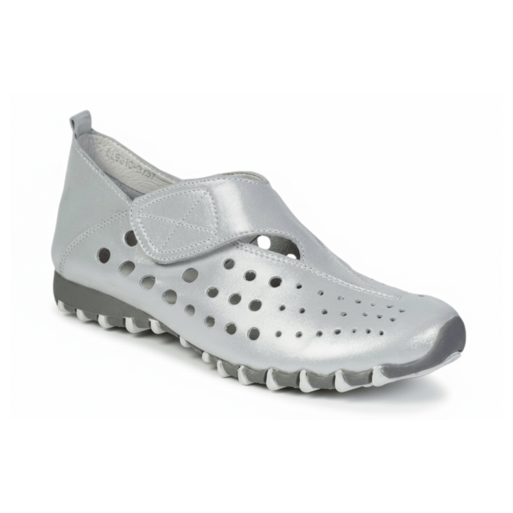 LITFOOT Women's LF9010-3 Silver Leather
