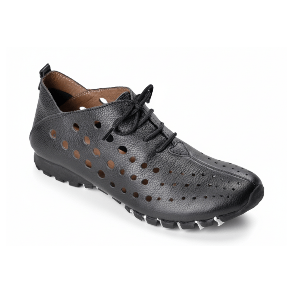 Litfoot Women's Oxford LF9010 Black Leather