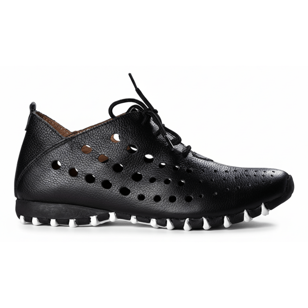 Litfoot Women's Oxford LF9010 Black Leather