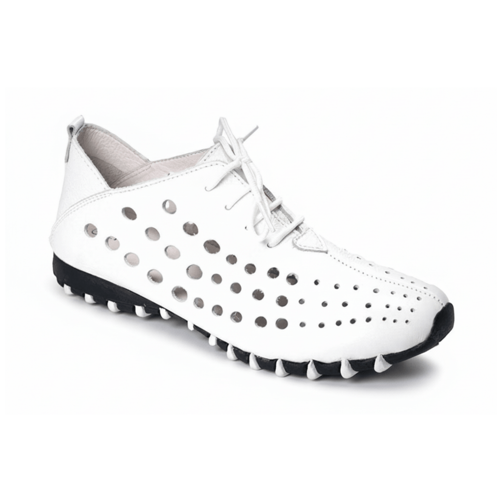 Litfoot Women's Oxford LF9010 White Leather