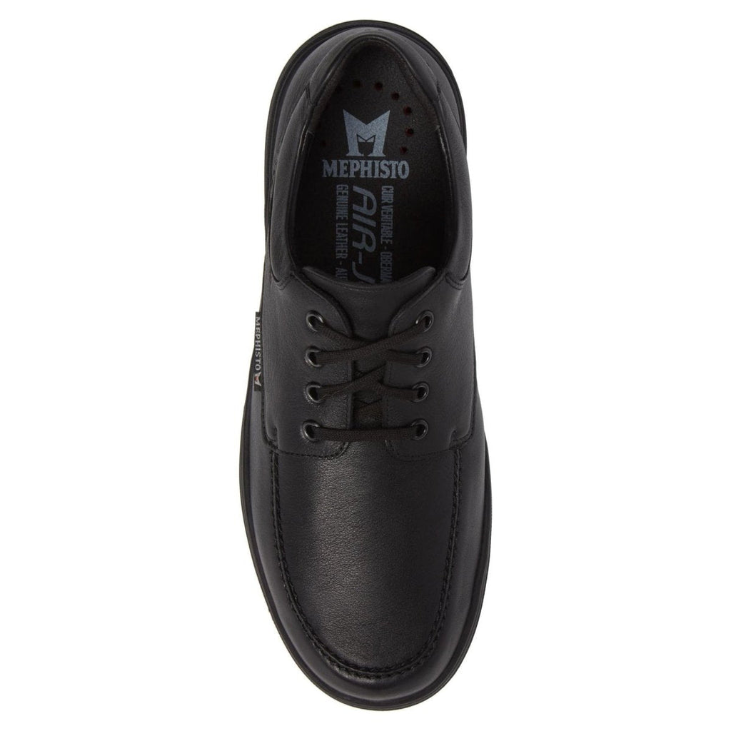 Mephisto Men's DoukHydroProtect Moc Toe Derby Black Waterproof