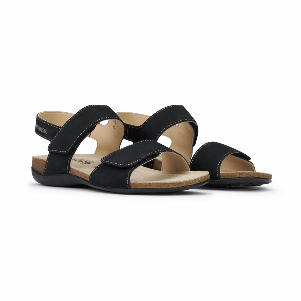 Mephisto Women's Agave Black Soft Buc