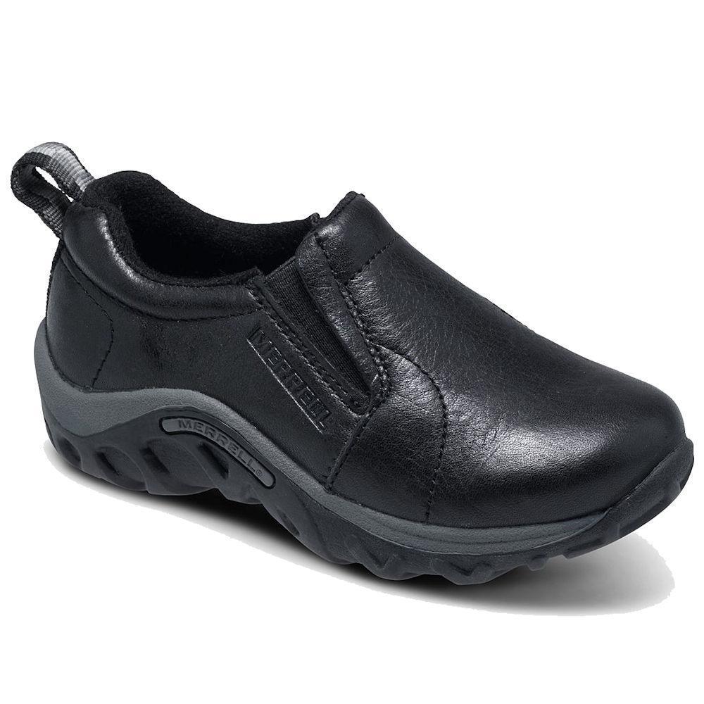 Merrell Boys Jungle Moc Black Leather