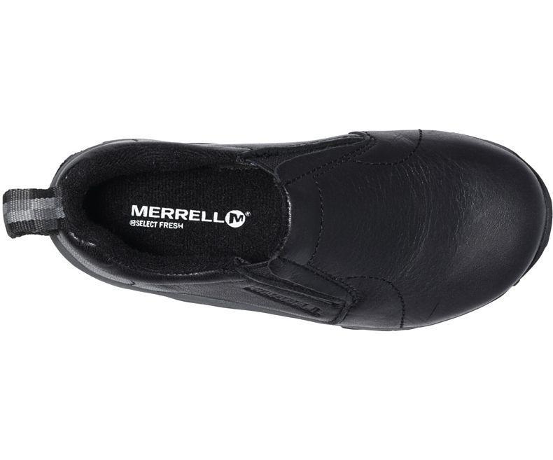Merrell Boys Jungle Moc Black Leather