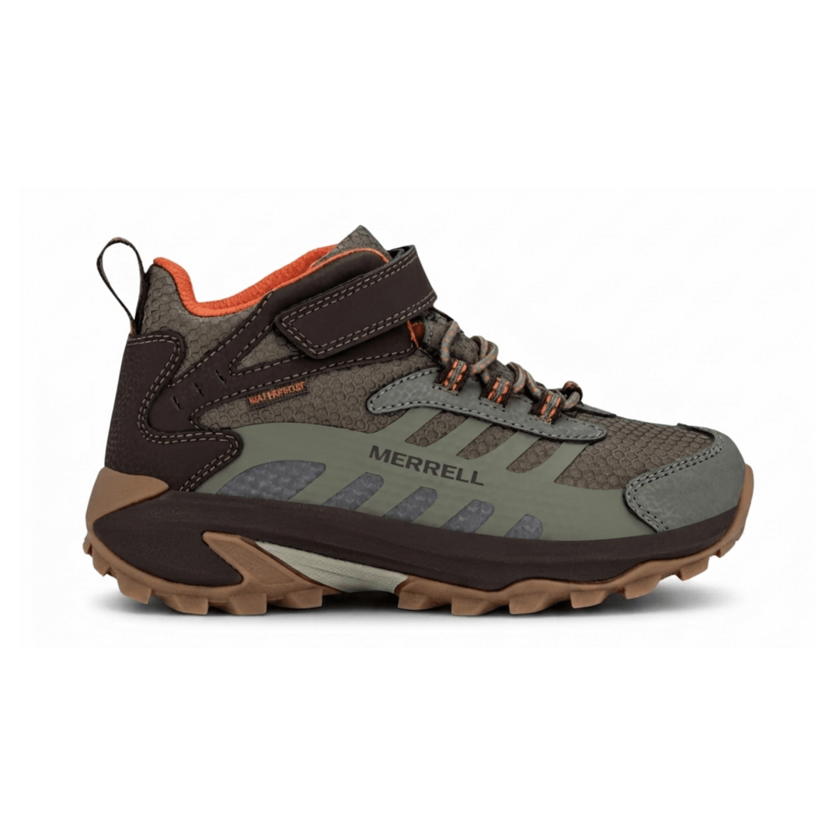 Merrell Kids Moab Speed 2 Mid Brown/Orange/Olive