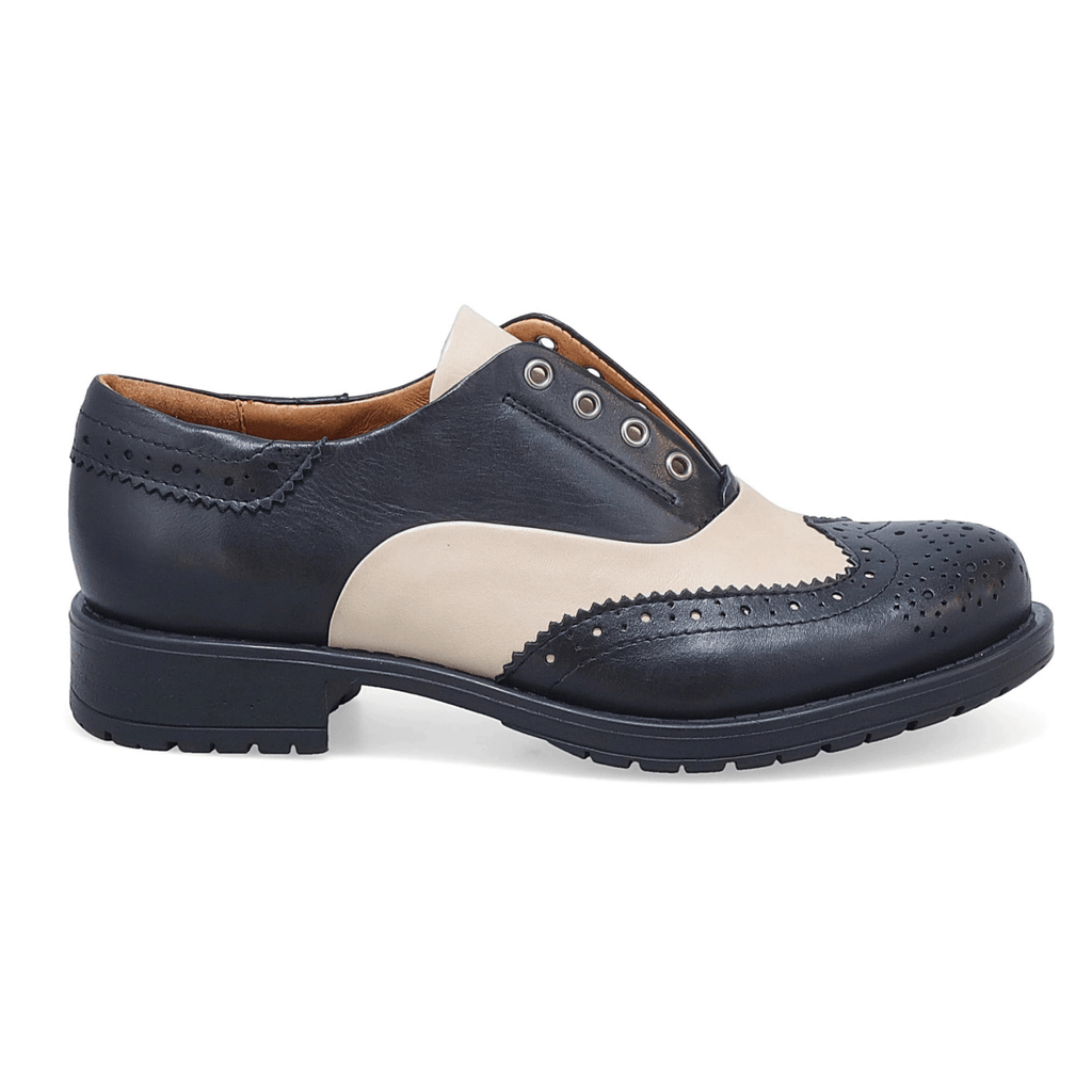 Miz Mooz Women's Peabody Black/Cream Leather