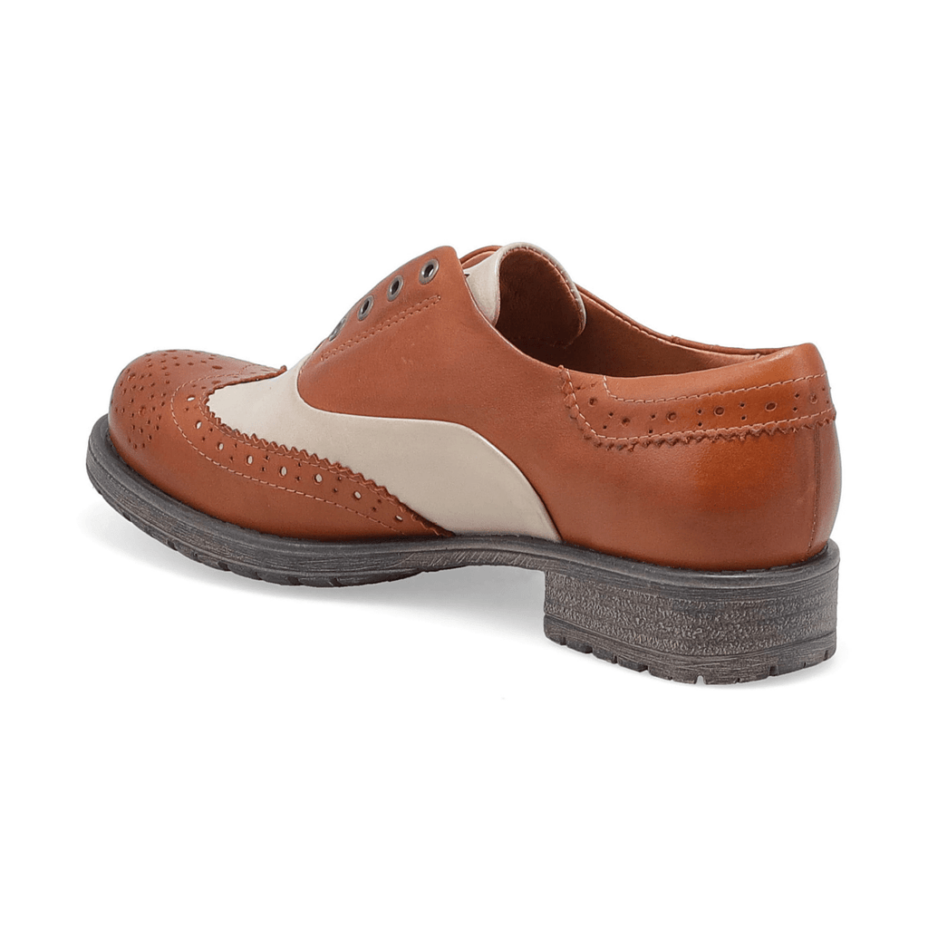 Miz Mooz Women's Peabody Brandy/Cream Leather