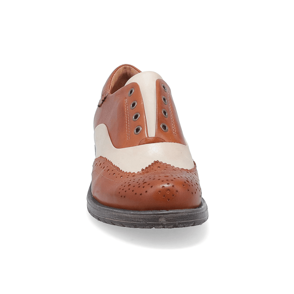 Miz Mooz Women's Peabody Brandy/Cream Leather