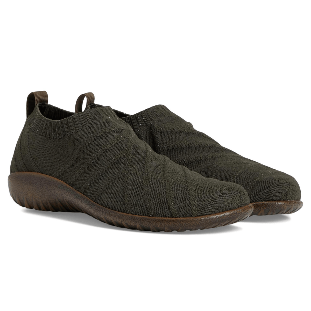 Naot Women's Okahu Olive/Gold Sparkle Knit