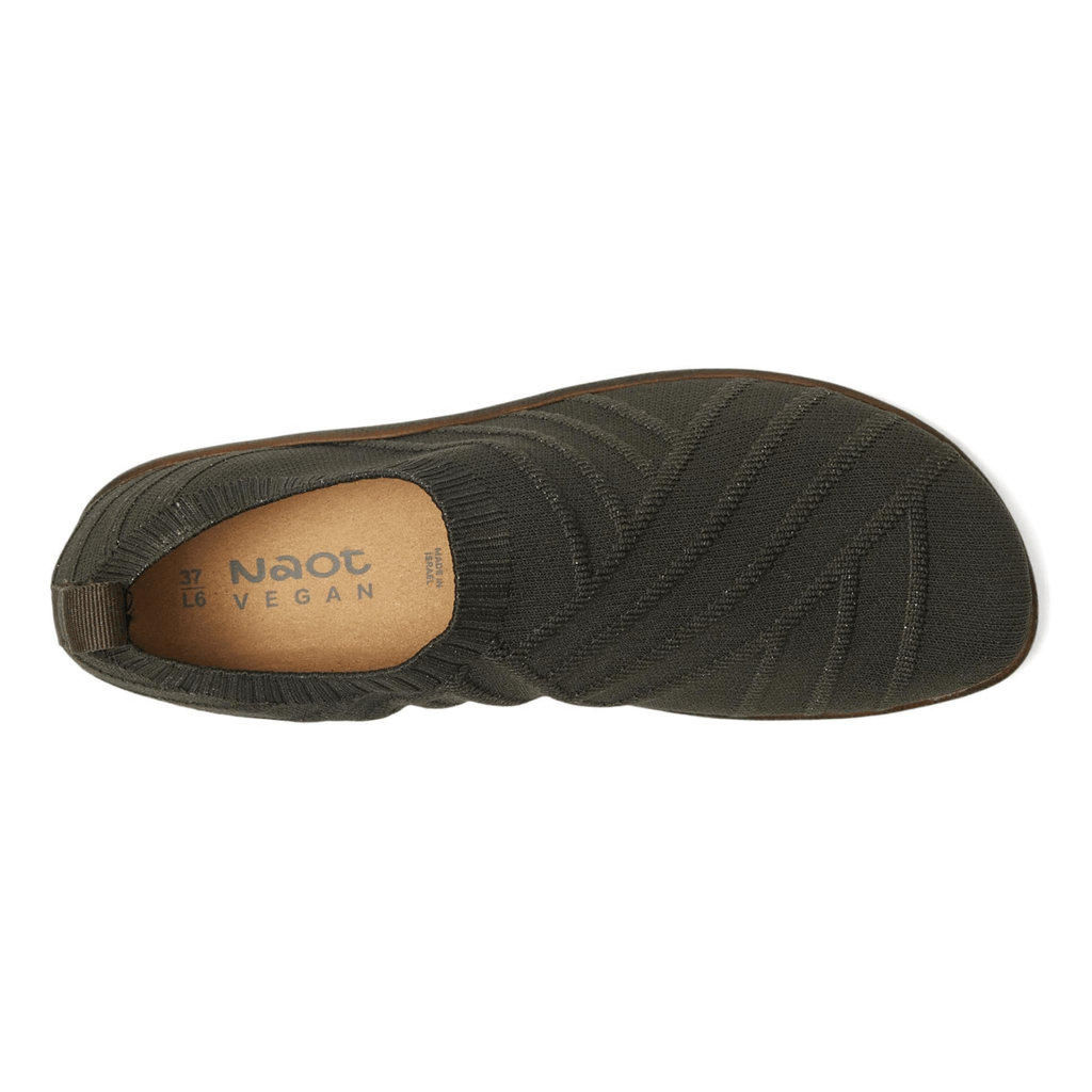 Naot Women's Okahu Olive/Gold Sparkle Knit