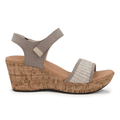 Naot Women's Summer Raffia Stone Nubuck/Sand Raffia