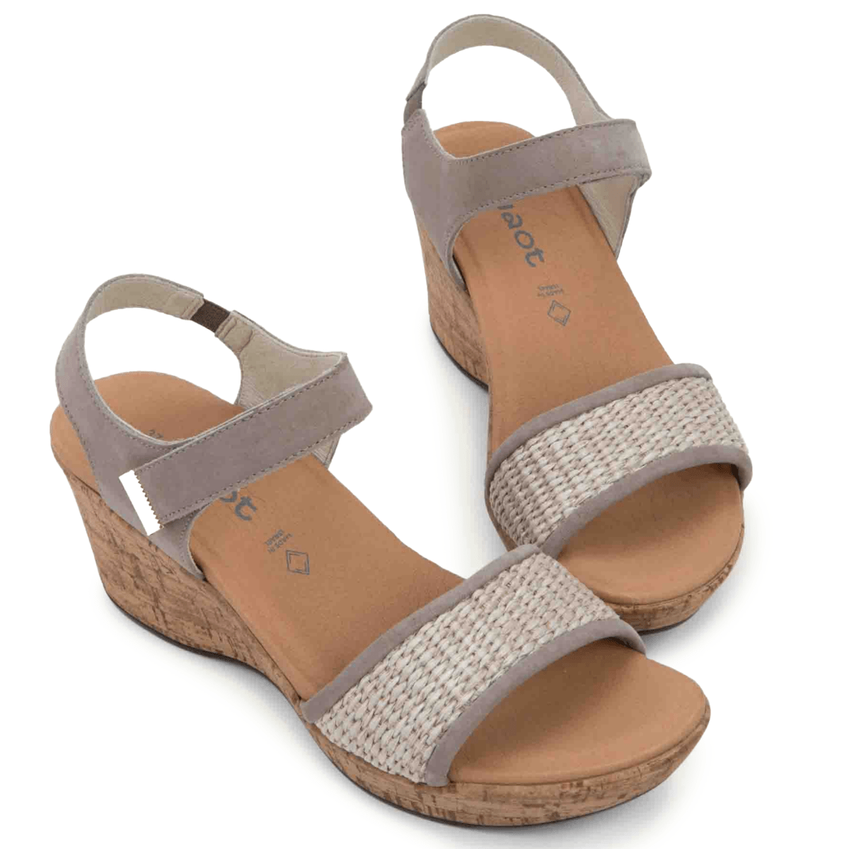 Naot Women's Summer Raffia Stone Nubuck/Sand Raffia
