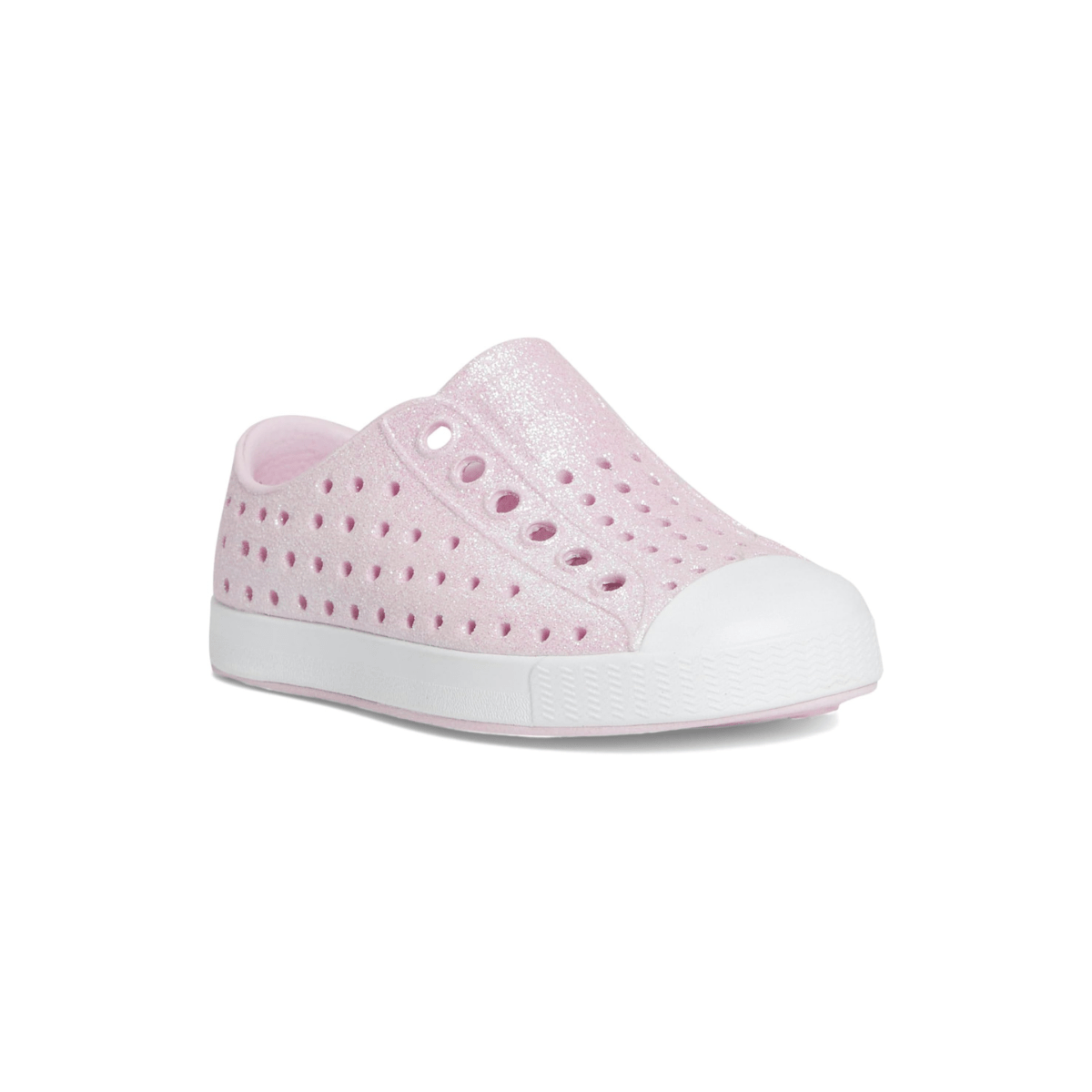 Native Toddlers Jefferson Bio-Bling Barely Pink/Shell White