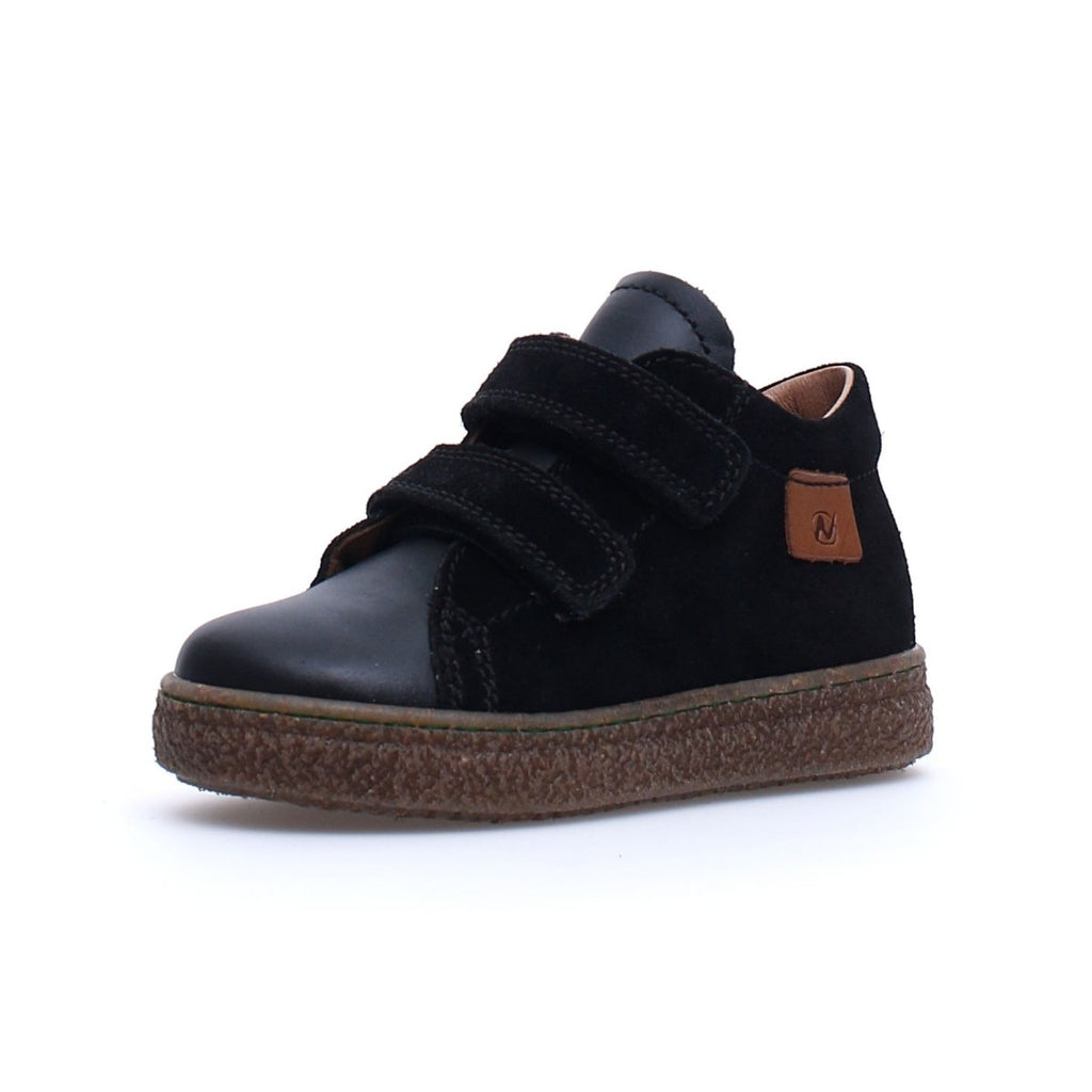 Naturino Boys Albus Desert Black Suede 2 Velcro (Sizes 30-34)