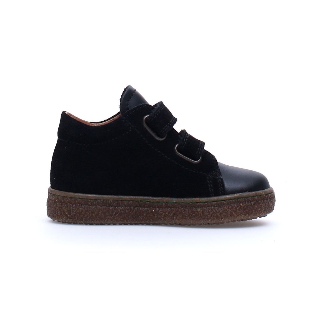 Naturino Boys Albus Desert Black Suede 2 Velcro (Sizes 30-34)