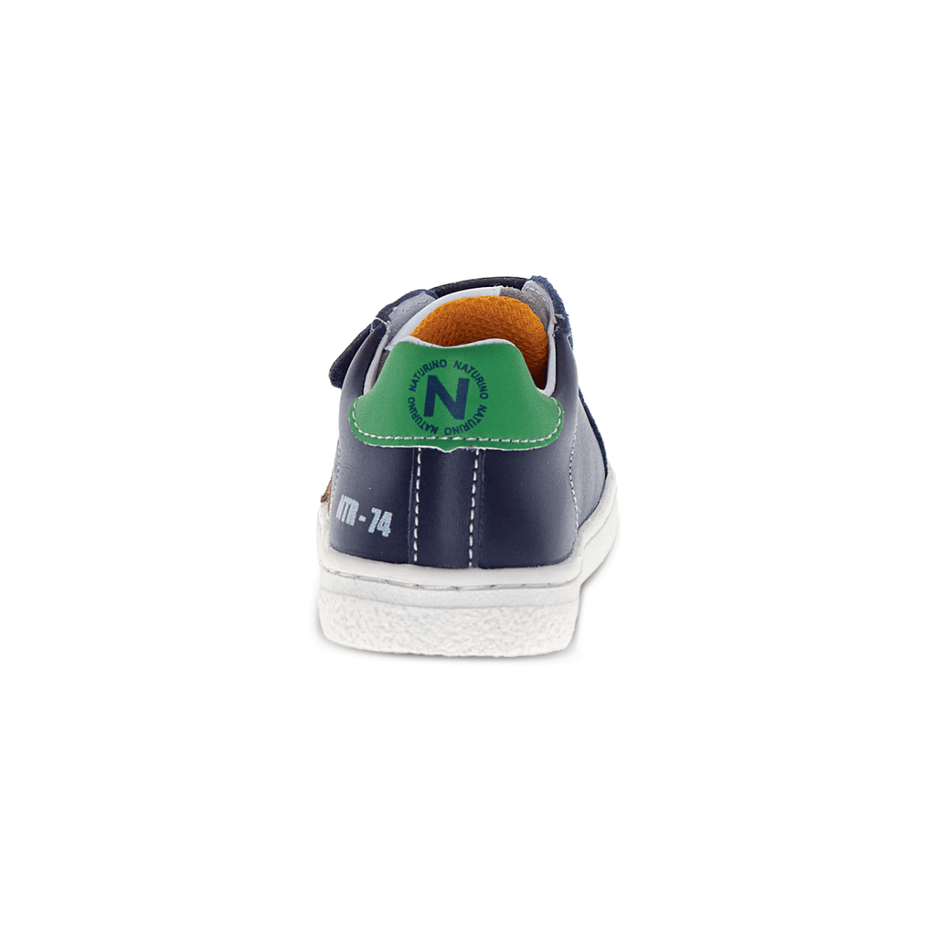 Naturino Boys Pinn VL Navy/Grey/Orange/Green Leather