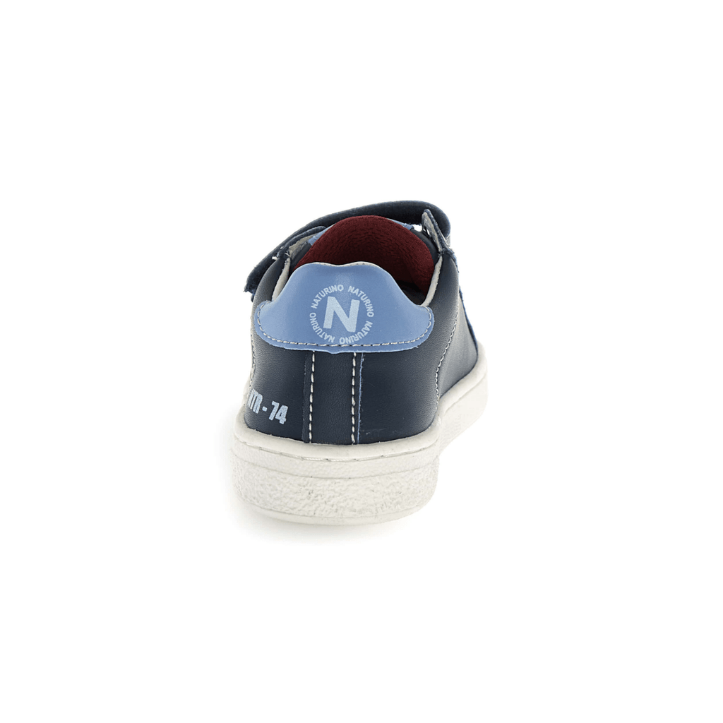 Naturino Boys (Sizes 27-31) Pinn VL Navy/Light Blue/Red Star Leather
