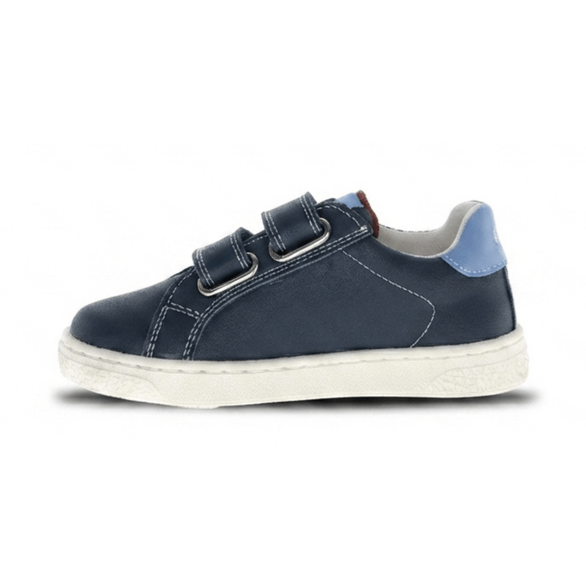 Naturino Boys (Sizes 27-31) Pinn VL Navy/Light Blue/Red Star Leather
