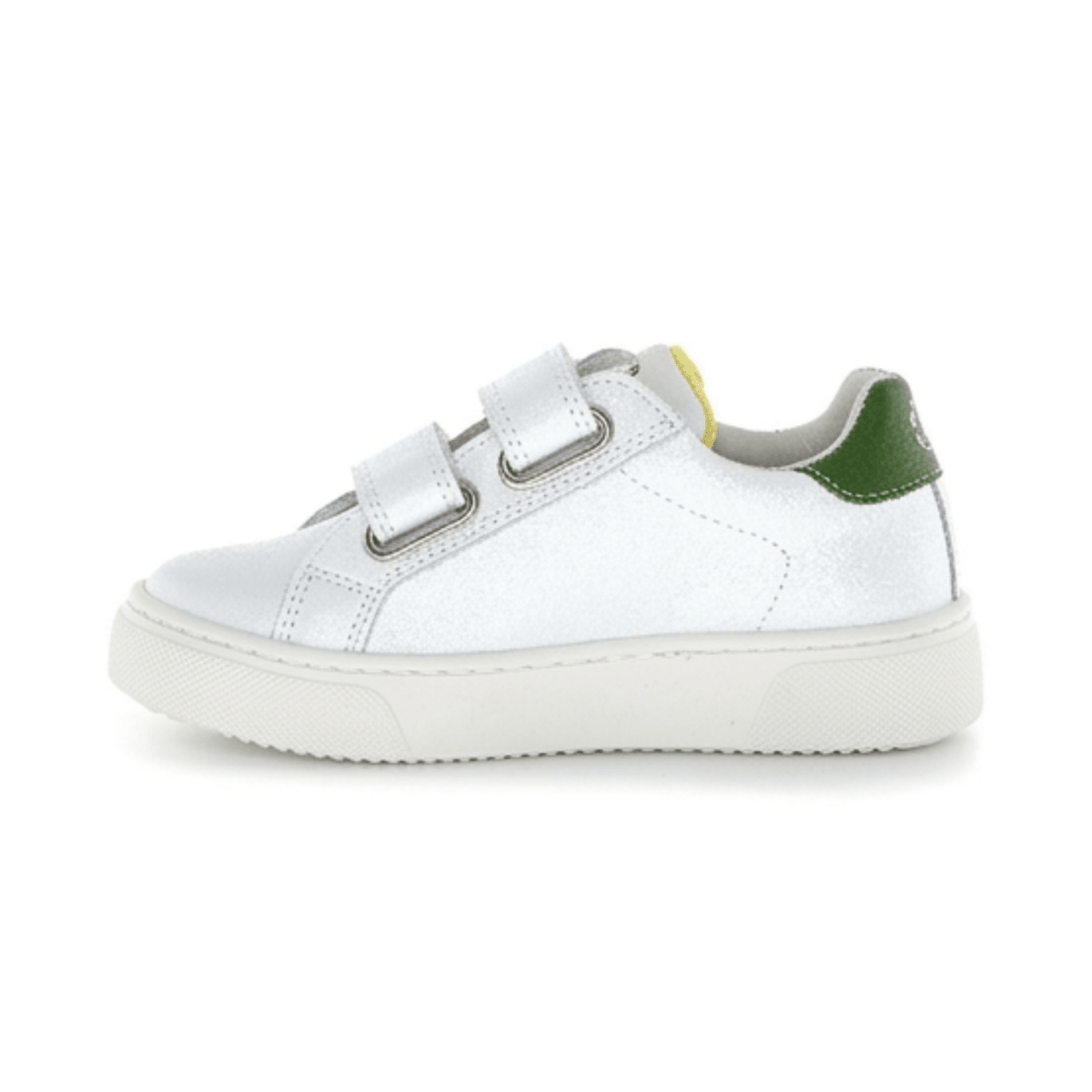 Naturino Boys (Sizes 27-31) Pinn VL White Leather/Navy Star