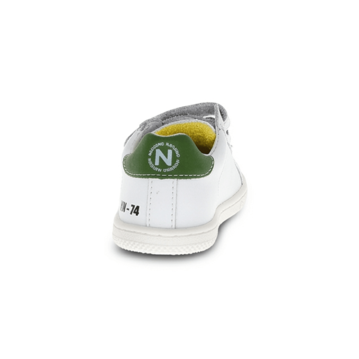 Naturino Boys (Sizes 27-31) Pinn VL White Leather/Navy Star