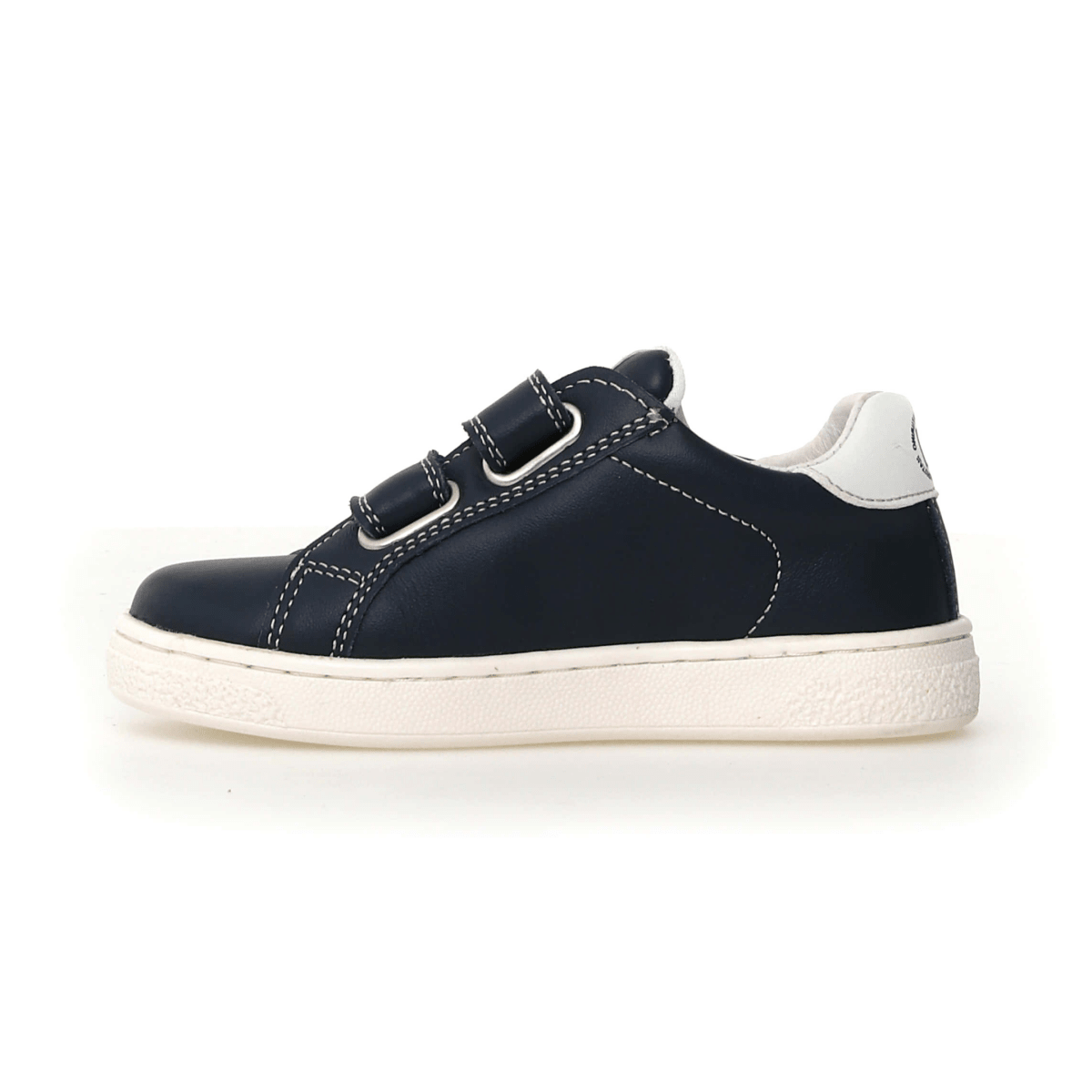 Naturino Boys (Sizes 28-32) Pinn VL White Star/Navy Leather