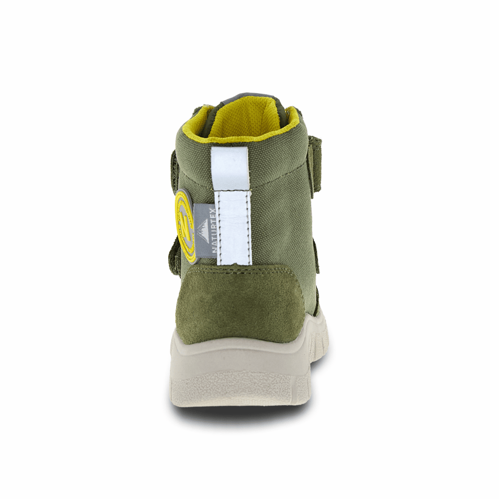 Naturino Boys (Sizes 28-35) Geminae 3 VL Military Green/Yellow Waterproof